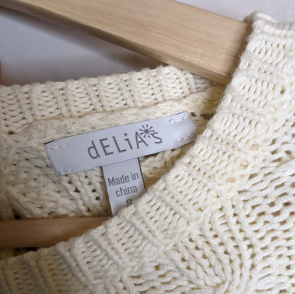 Delias Knit Split Back Bow Sweater - Picture 11 of 12